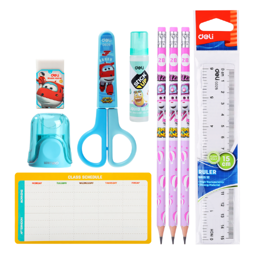 Picture of Deli WH451 School Stationery Kit - Blue Colour