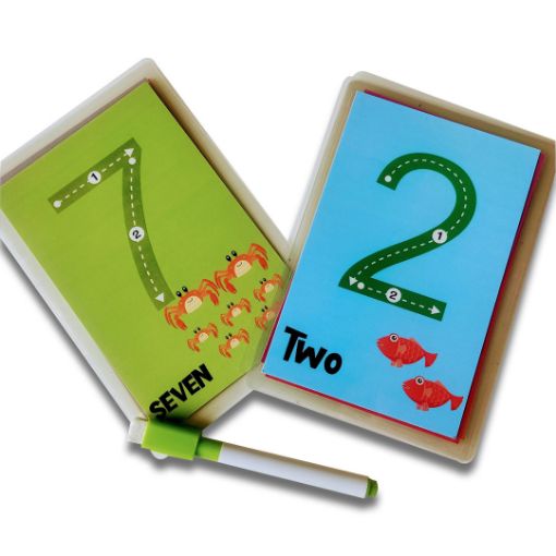 Picture of Numbers Rewritable Flashcards / Tracing Mats