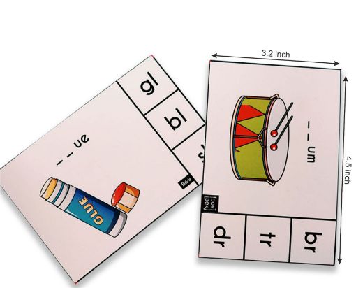 Picture of Phonics Blends and Diagraphs Activity Flashcards - Pack of 32