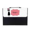 Picture of Personalised Expandable Folder - Girl with a Bow