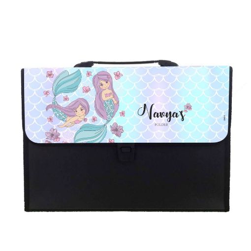Picture of Personalised Expandable Folder - Mermaids