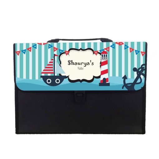 Picture of Personalised Expandable Folder - Nautical