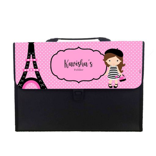 Picture of Personalised Expandable Folder - Paris Shopping