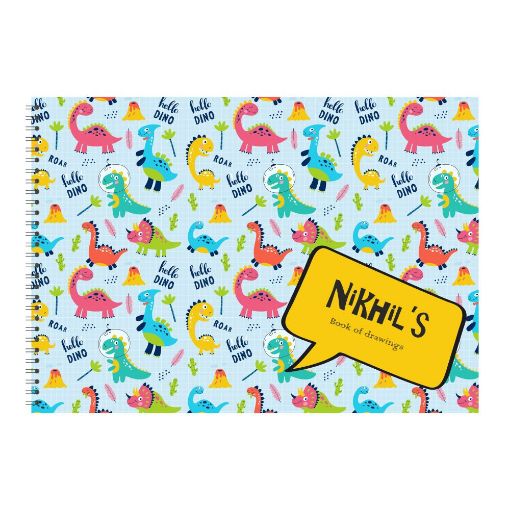 Picture of Personalised Sketch Book - Dinosaur