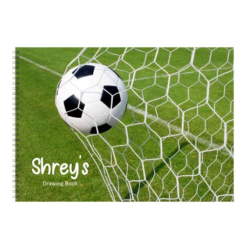 Picture of Personalised Sketch Book - Football