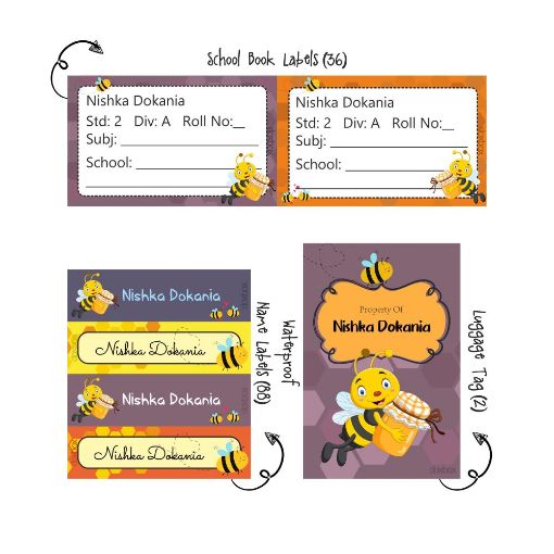 Picture of Personalised Back to School Combo - Honey Bee