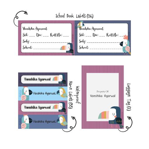 Picture of Personalised Back to School Combo - Toucan