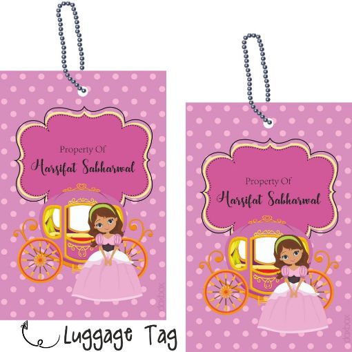 Picture of Personalised Luggage Tags - Cindrella (Pack of 2)