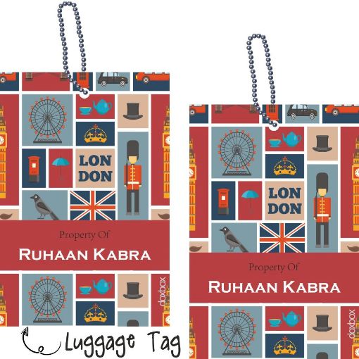 Picture of Personalised Luggage Tags - London Life (Pack of 2)