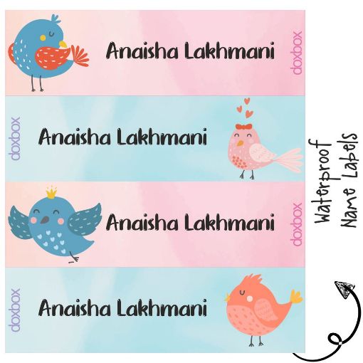 Picture of Personalised Name Labels - Sweet Bird (Pack of 88)